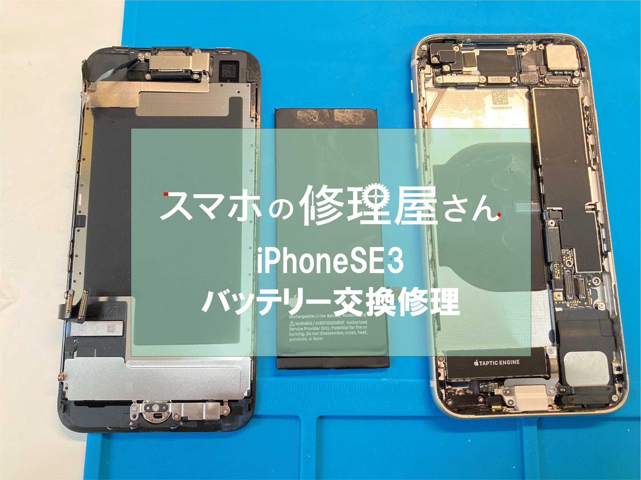 スマホ/家電/カメラ【取付作業代行】iPhoneSE3バッテリー交換【送料無料】